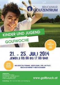 Plakat Kinder Jugend Golfwoche 2014